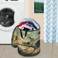 thumbnail image 1 of WOBOGO Wild Crane Boy Foldable Laundry Baskets with Carry Handle Zipper Closure Travel Bathroom College Dorm Essentials, 1 of 7