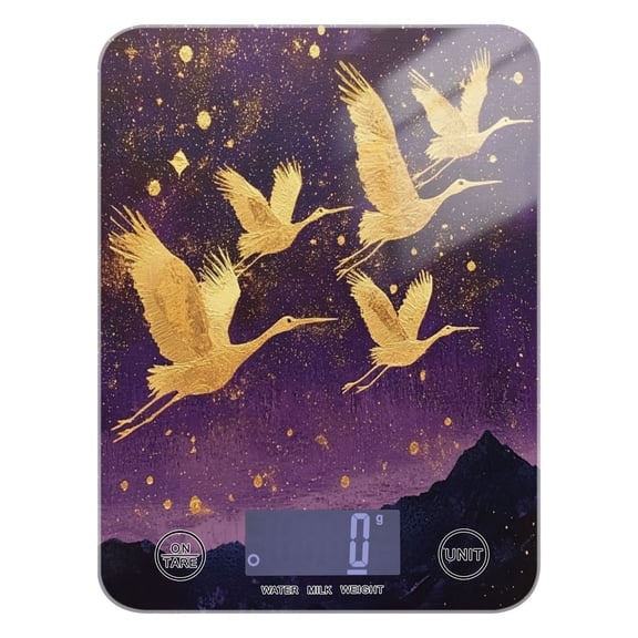 WOBOGO Wild Crane Kitchen Scale Digital Gram and Ounce Weighing for Cooking Baking Ketogenic Diet Meal Prep