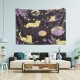 thumbnail image 1 of WOBOGO Yellow Cats Artistic Pattern Tapestry 60×51in Home Living Room Bedroom Wall Hanging Ornaments, 1 of 10