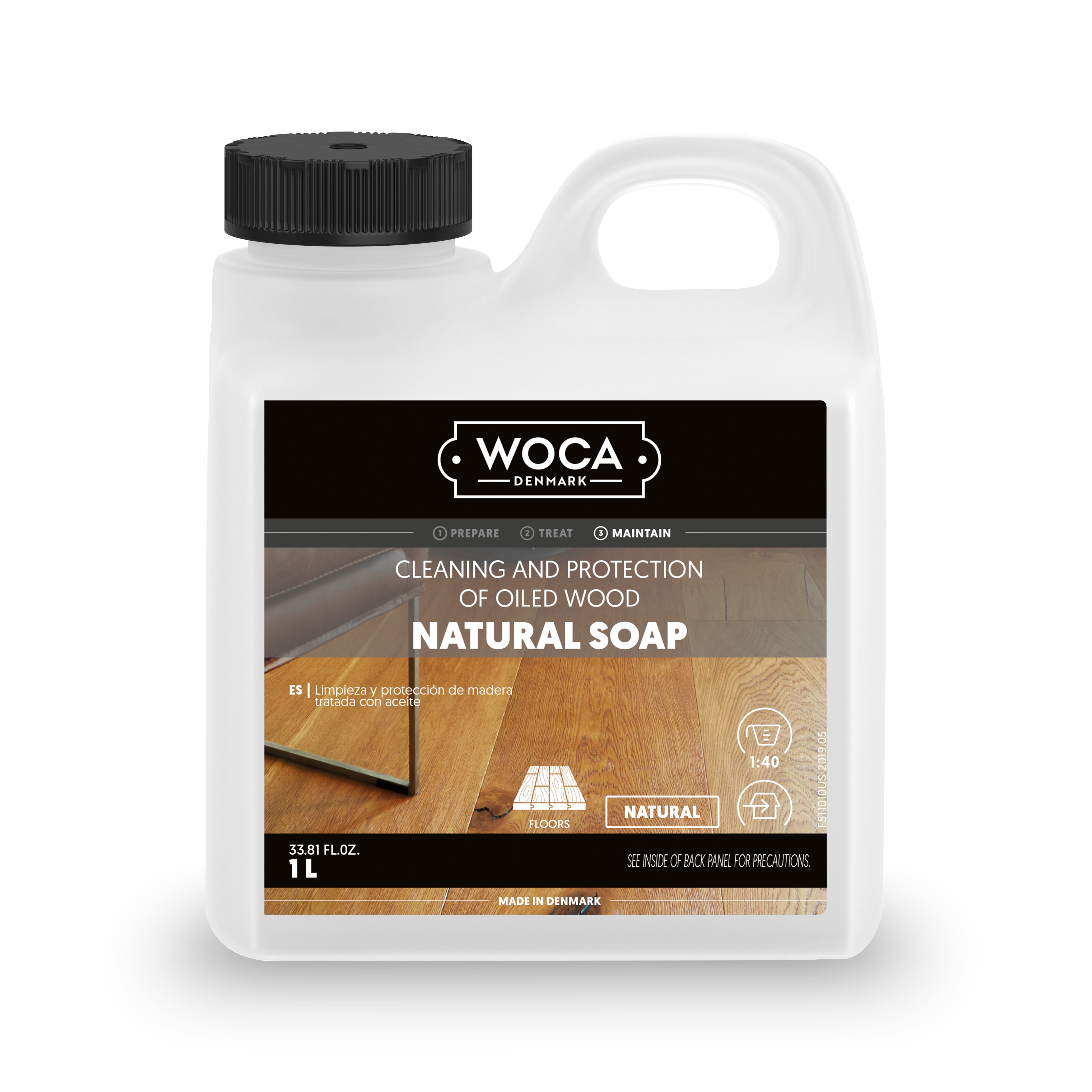 WOCA Natural Soap 1L Wood Floor Cleaner