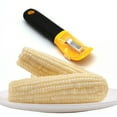 WOCACHI Corn Peeler Corn Stripper Kitchen Corn Cob Remover Serrated Vertical Remover