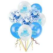 WOCACHI Oktoberfest Germany Octoberfest Balloon Party Decoration Supplies Latex Confetti Balloon Combo Set Decorating Three Balloons One Each