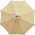 thumbnail image 1 of WOCACHI Patio Market Umbrella Replacement Sunumbrella Umbrella Canopy Cover (Replacement Canopy No Frame )Polyester Fabric., 1 of 7