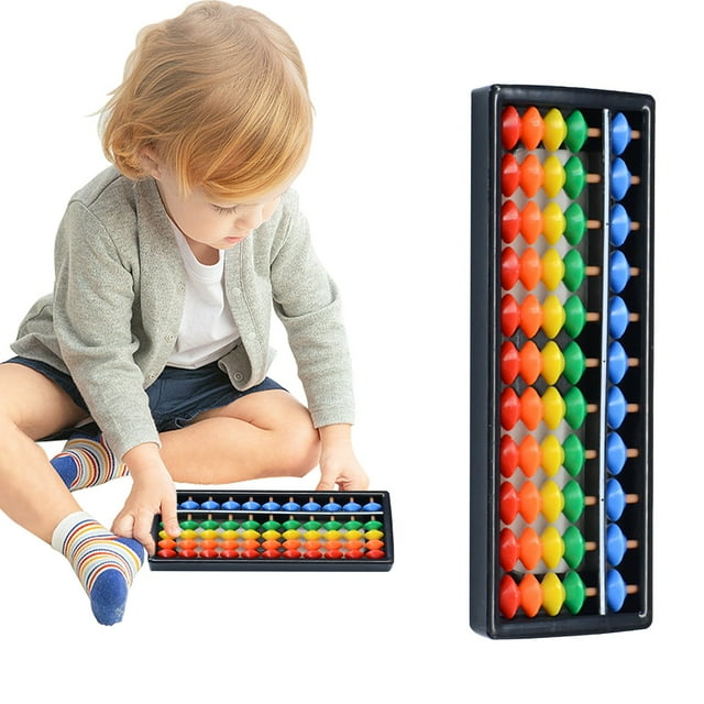 WOCACHI Rainbow Colored Plastic Abacus for Kids - Educational Toy for Math Learning, Fine Motor Skills Development, and Early Childhood Development-7, 9, 11, 13, 15 ,17Columns