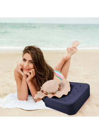 Beach Bag Rubber Tote Bag, Travel Storage Bag Fashion Hole Tote Bag  Creative Waterproof Sandproof Handbag for Beach, Pool