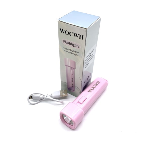 WOCWH Flashlights Compact and Reliable Pink Portable Flashlights for Emergency Use During Power Outage or Outdoor Activities