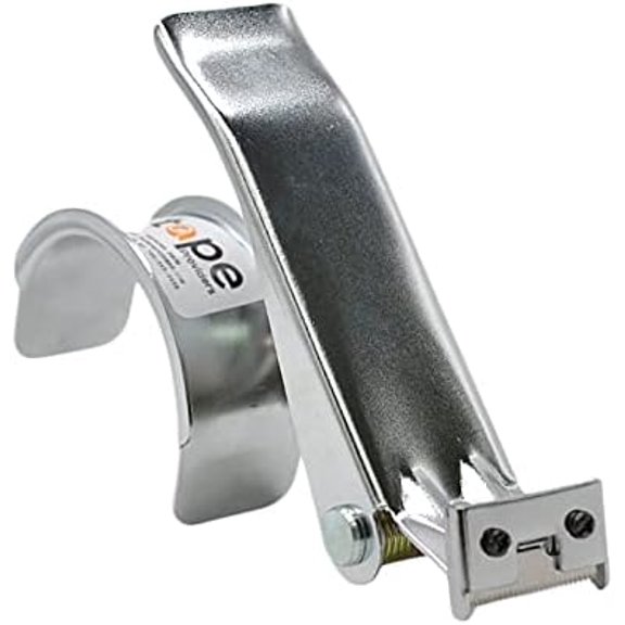 WOD Excell ET-166 Heavy Duty Metal Frame Filament Strapping Tape Dispenser: Fits 1 inch Wide, Chrome