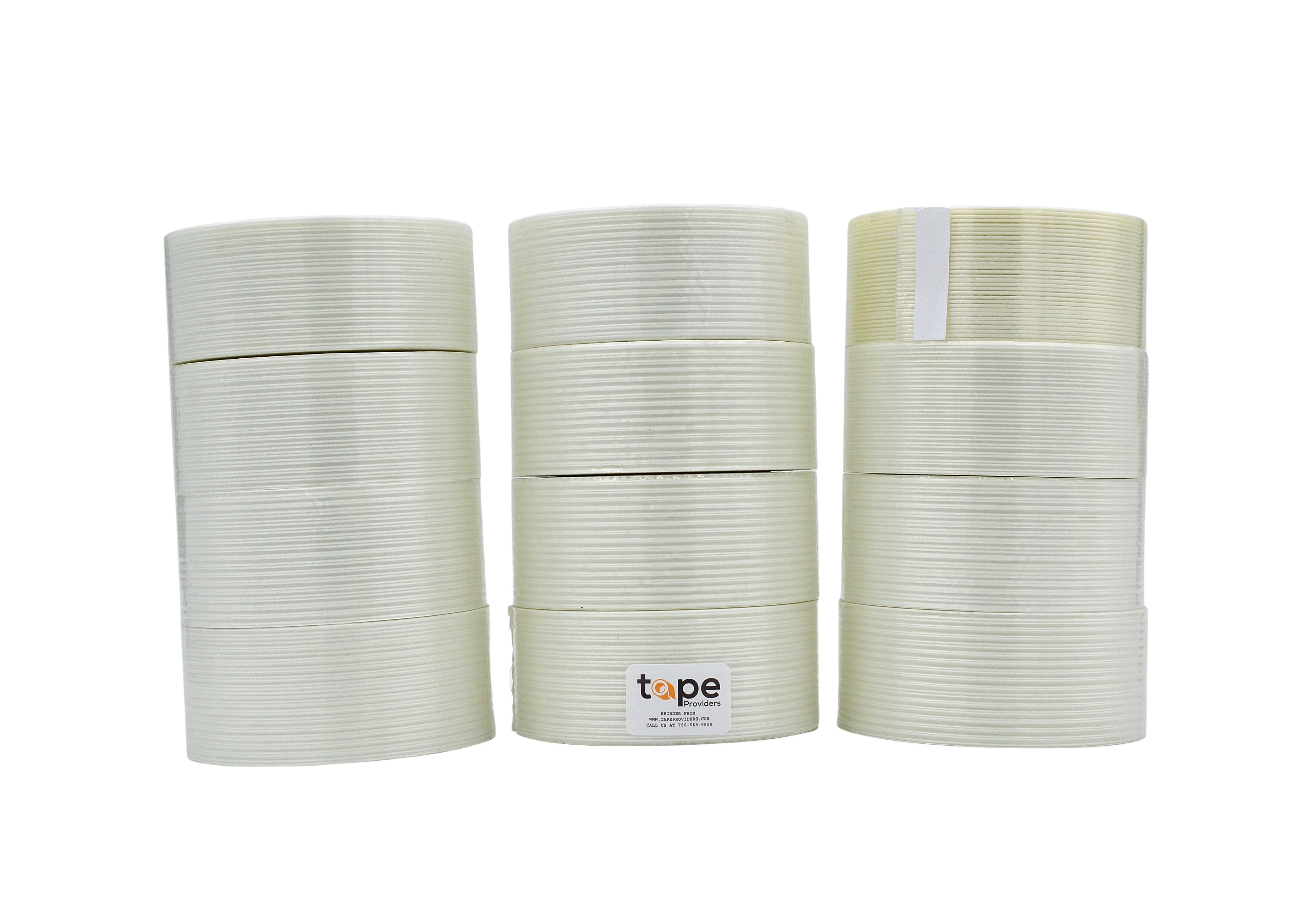 WOD FIL-795 Commodity Grade Fiberglass Reinforced Filament Strapping Tape - Filaments Run Lengthwise - 2 in. wide x 60 yds. (4 Mil) (Pack of 12)