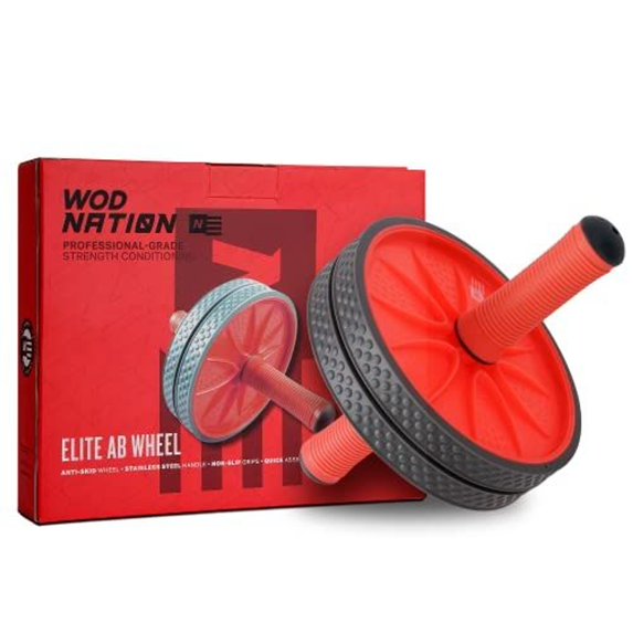 WOD NATION Ab Roller Wheel for Abs Workout | Abdominal Workout Wheel, Abdominal Training Wheel for Home Gym Fitness, Full Body Activation Exercise Roller, Exercise Wheel for Ab Simulation��Women, Men�