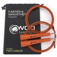 thumbnail image 1 of WOD Nation Adjustable Speed Jump Rope For Men, Women & Children - Blazing Fast Fitness Skipping Rope Perfect for Boxing, MMA, Endurance - Orange, 1 of 7