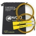 thumbnail image 1 of WOD Nation Adjustable Speed Jump Rope Workout Equipment - Yellow, Alloy Steel, Adjustable Length - Boxing & MMA Training & Exercise Equipment - Home Gym Accessories - Jump Rope for Kids, Men & Women, 1 of 7