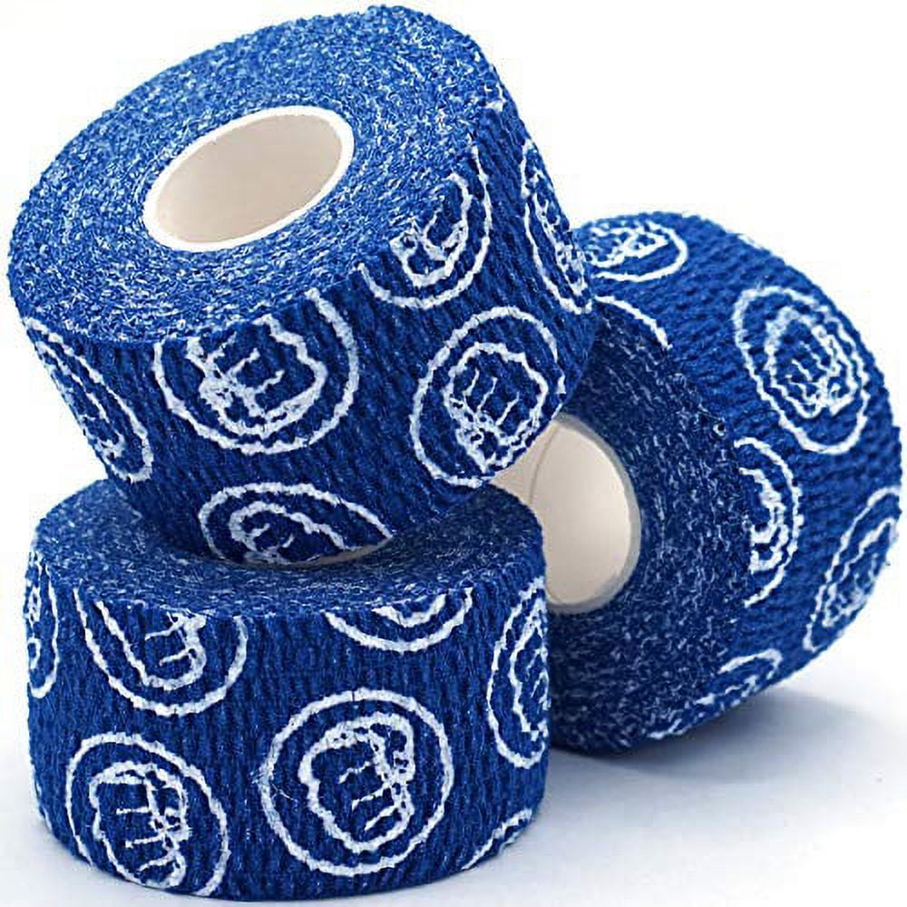 WOD Nation Weightlifting Hook Grip Tape - 3 Pack 23 Feet Long Sticky,  Comfortable & Stretchy Athletic Tape for Weight Lifting forCrossfit and  Cross Training - Thumb, Hand & Finger Protection - Blue 