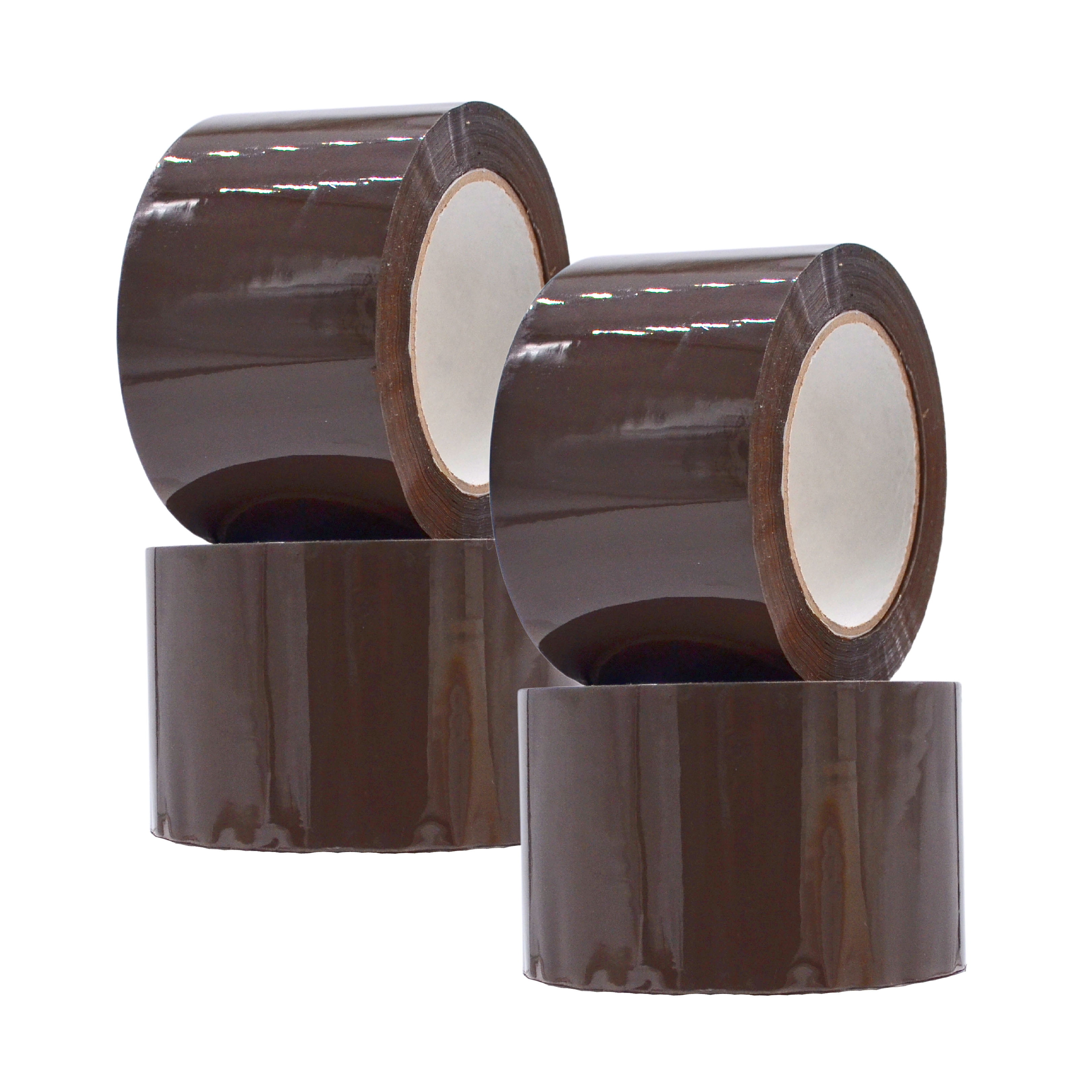 WOD OPP-20AW Tan Packing Tape - 3" in. x 110 Yards Per Roll (4 Rolls) - Strong Heavy-Duty Industrial Shipping Box Packaging Tape for Moving, Office, & Storage
