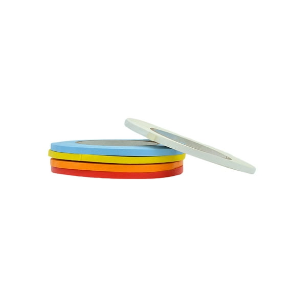 WOD Tape Artist Console Tape 1/4 in. x 60 yd. Rainbow, 5 Pack
