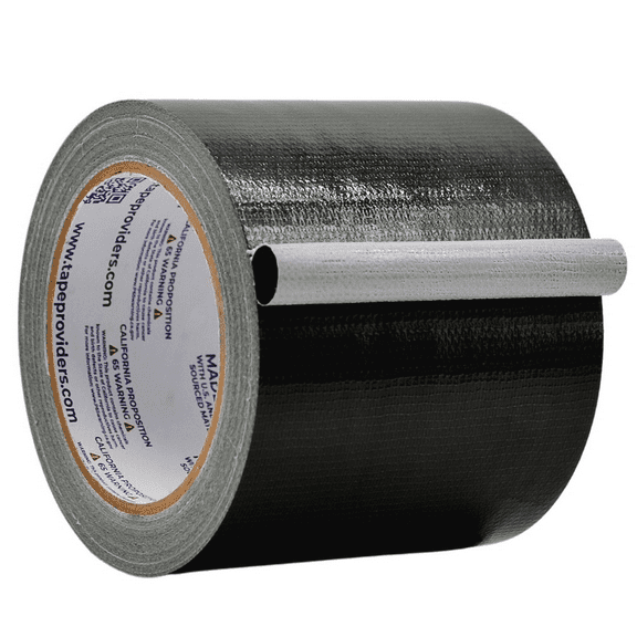 WOD Tape Black Duct Tape 3.78 in x 60 ft. Strong Waterproof DTC10