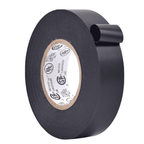 WOD Tape Black Electrical Tape General Purpose 3/4 in. x 66 ft. High Temp