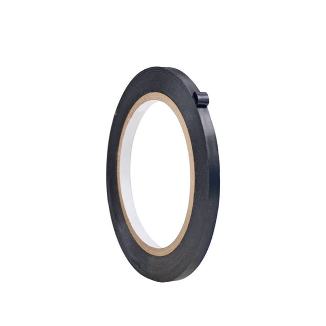 WOD Tape Black Vinyl Pinstriping Tape 1/4 in. x 36 yd. School Floor