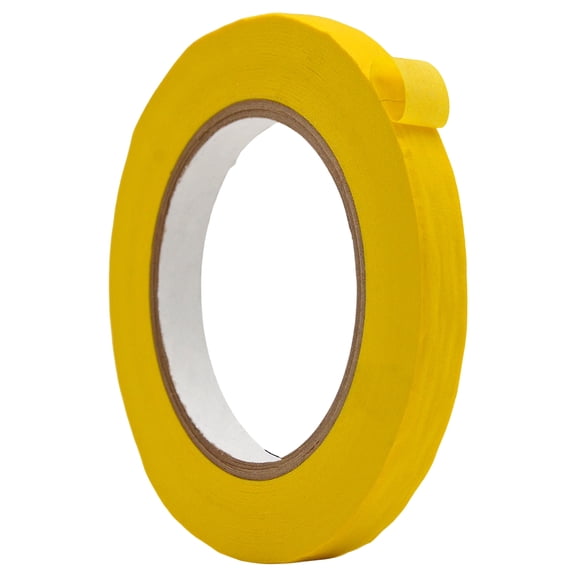 WOD Tape Colored Masking Tape Yellow 1/2 in. x 60 yd. Fun Arts
