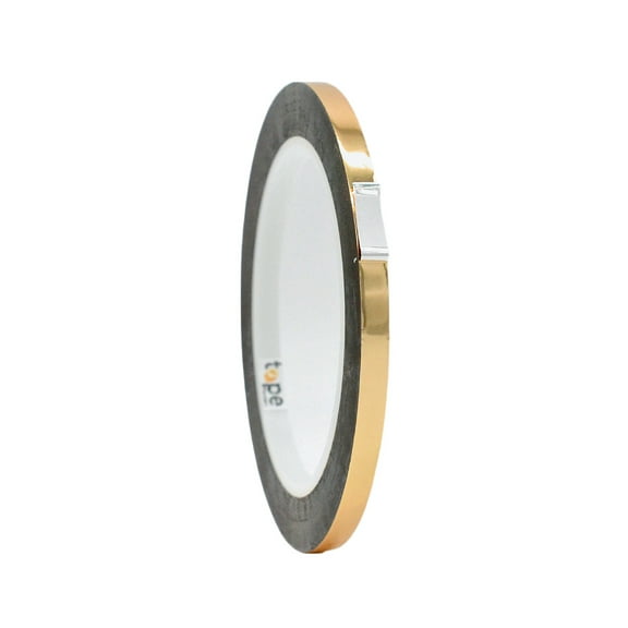 WOD Tape MPFT1 Gold Metalized Tape Vibrant Mirror-Like Finish - 1/4 In x 72 Yds - for Cabinet Wall Home Decoration