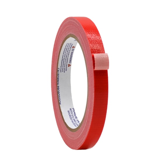 WOD Tape Red Duct Tape 0.47 in x 60 ft. Strong Waterproof DTC10