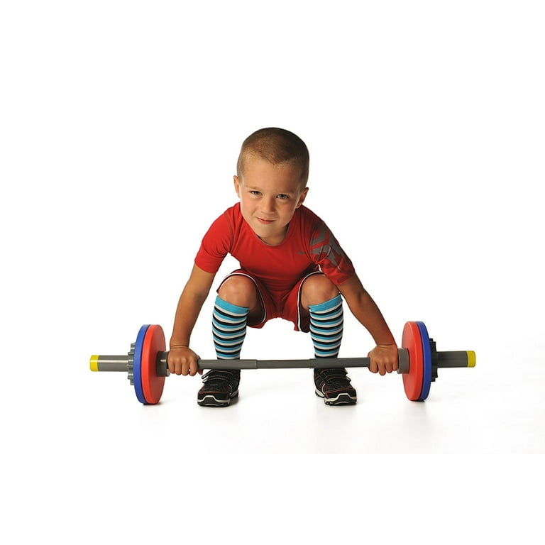 WOD Toys Mini Barbell Set Fun Workout Equipment for Kids Home Gym Exercise Play Toddler s Weight Lifting Walmart