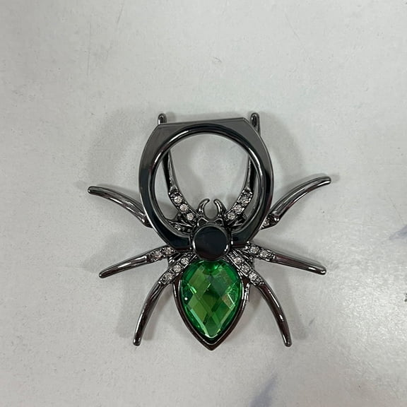 WODOXIN Green Zinc Alloy + Adhesive Spider Phone Holder, 360° Adjustable Multi-Angle, Convenient and Stable Design, Suitable for Phones and Tablets.