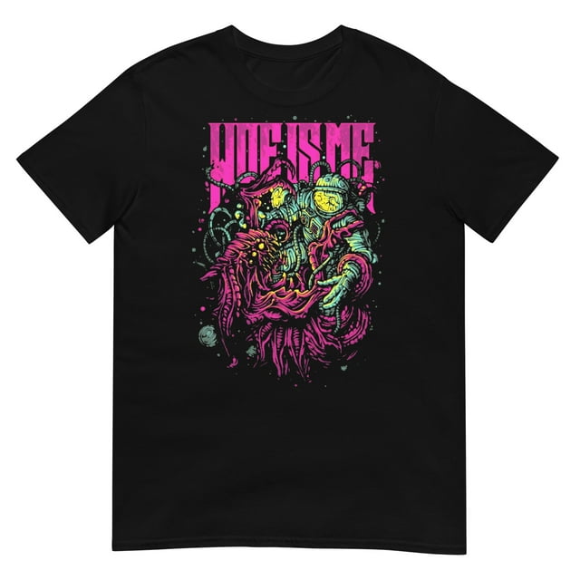 WOE, IS ME Neon Monster Space Battle Emo PostHardcore Band TShirt