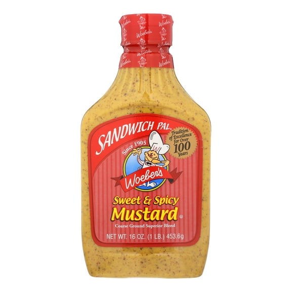 WOEBER - Sweet and Spicy Sandwich Sauce - 16 OZ, Case of 6