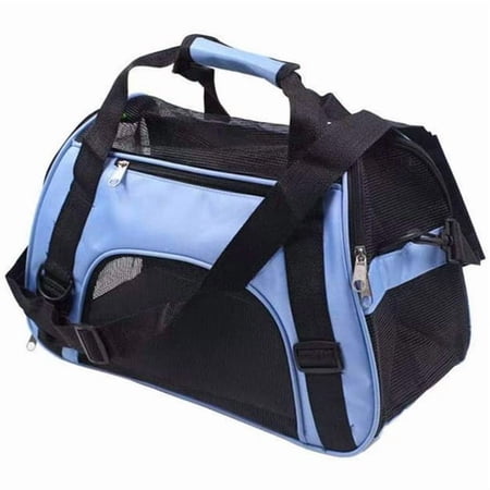 WOEMMEOW Medium Portable Soft-Sided Pet Carrier, Blue, 15 lb Limit
