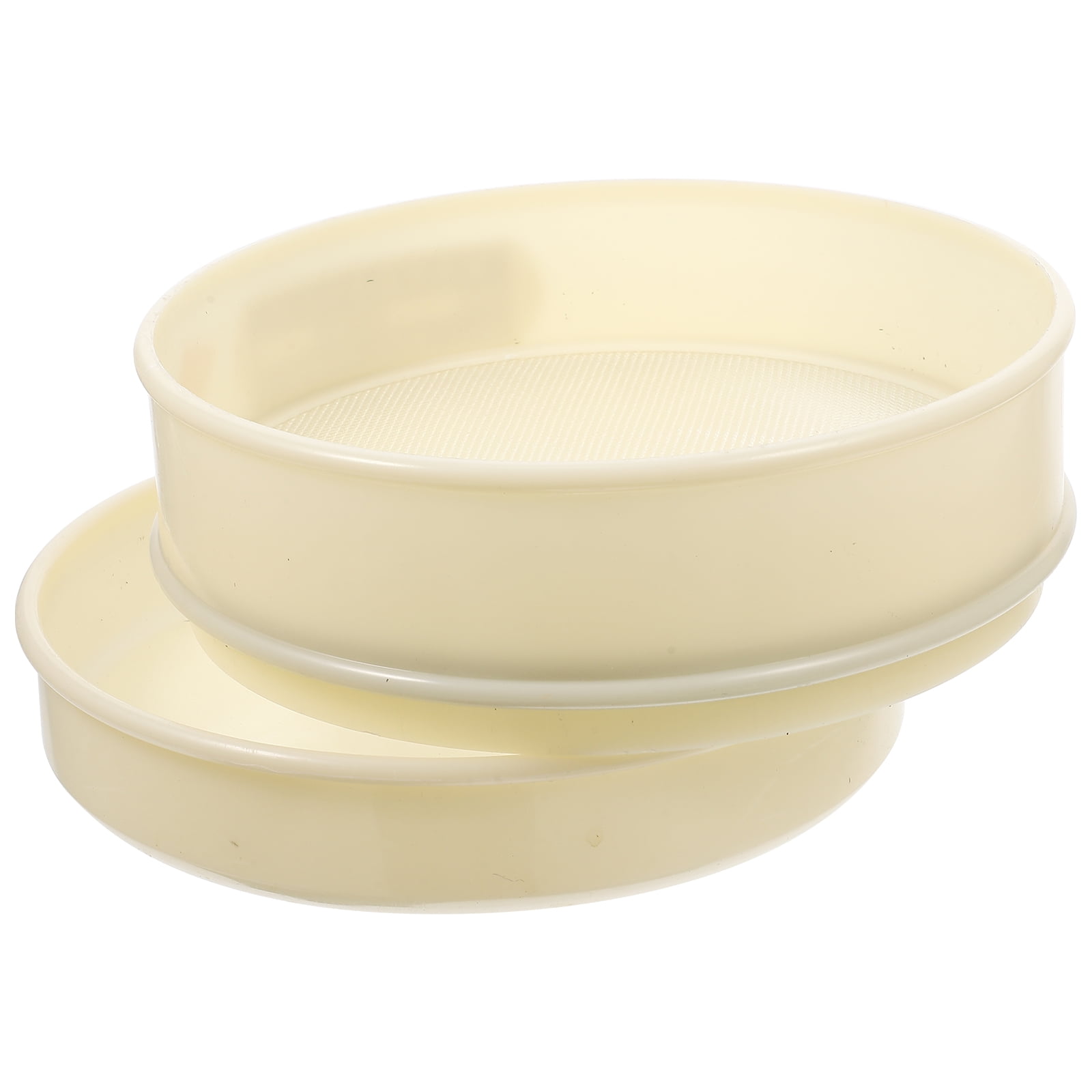 WOFASHPURET 1 Set Garden Sieve White 20x20cm Height 5cm PVC Nylon ...