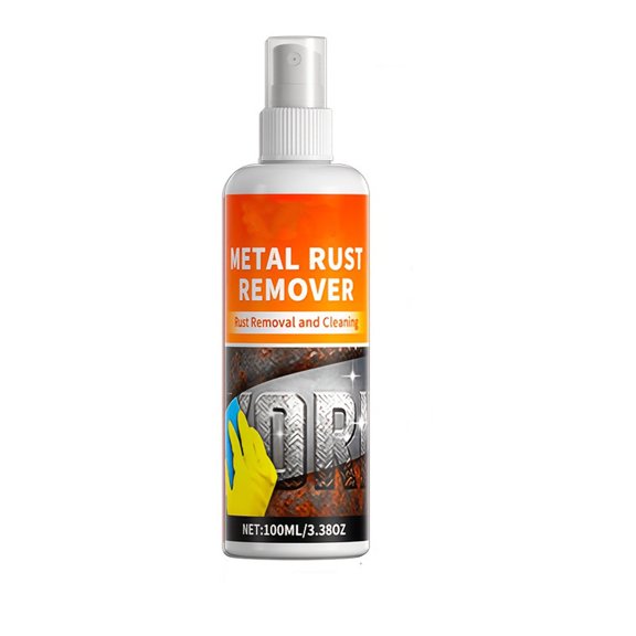 WOHAPY Upgrade 100ml Fast Acting Metal Rust Remover Spray, Oxidation Stain Cleaner, Multi-Purpose Rust Dissolver for Car Wheel Hardware Kitchen Fixture