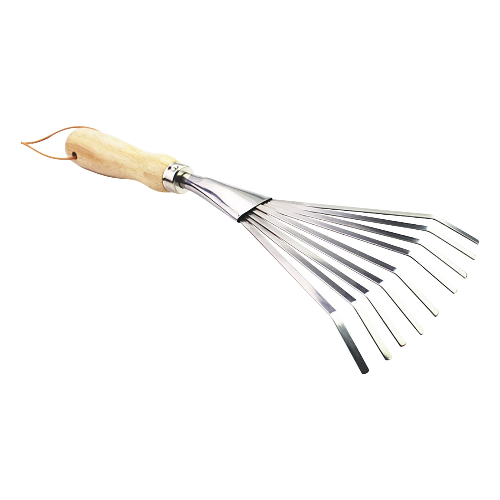 WOHAPY Upgrade Stainless Steel Gardening Shovel Rake Hoe, Wooden Handle ...