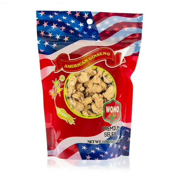 WOHO #111.4 American Ginseng Roots Short Large 4oz Bag