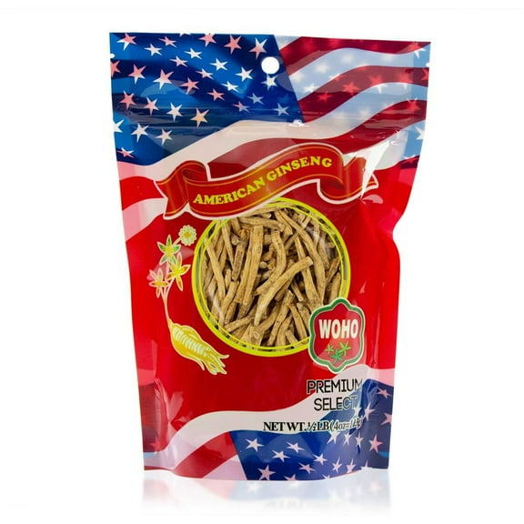 WOHO Cultivated American Ginseng 1244 Prong Small 4 oz Bag