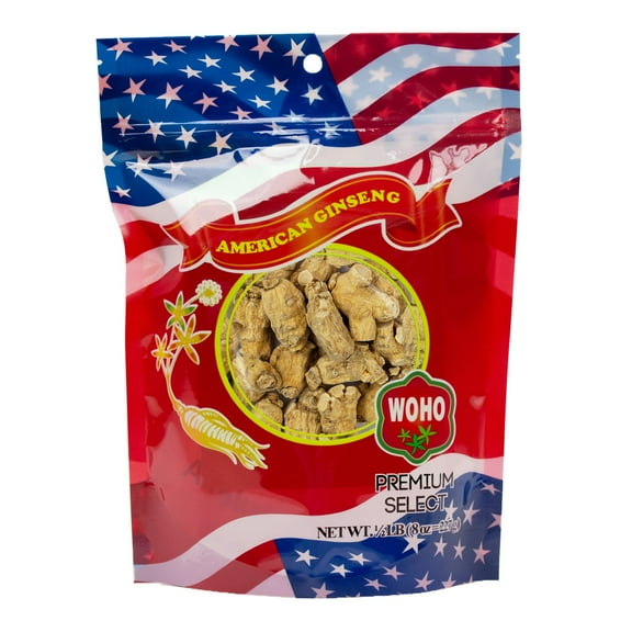 WOHO Cultivated American Ginseng 1108 Short Extra Large 8 oz Bag