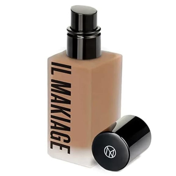 Il Makiage Woke Up Like This Flawless Base Foundation, Shade 130, Full Coverage Natural Matte Liquid Foundation, 1 fl oz (30 ml)