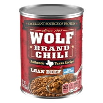WOLF BRAND Lean Beef Chili Without Beans, 15 oz Can