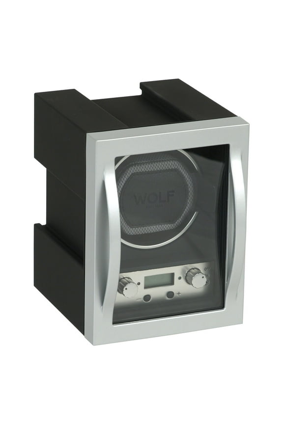 Module 4.1 Watch Winder, Black - Secure Fit with Patented Lock-in Dynamic Cuff - Accommodates All Wrist Sizes - Includes Universal Adapter