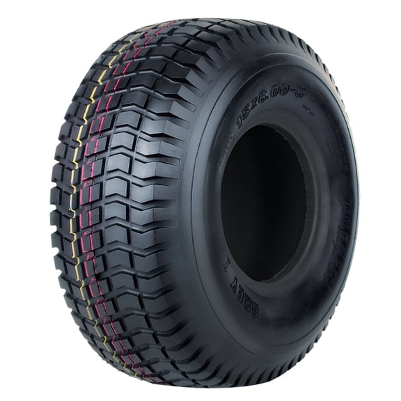 WOLF PACK 15x6-6 Lawn Mower Tractor Cart Turf Tires 4 ply Tubeless