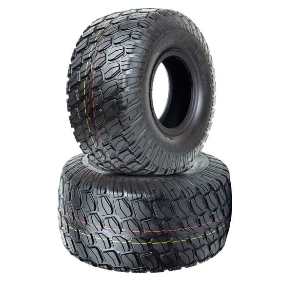 WOLF PACK 20x10-8 Lawn Mower Tires, Turf Saver Lawn & Garden Tires for Craftsman John Deere Dixon Walker Mower, 4 ply Tubeless, Set of 2
