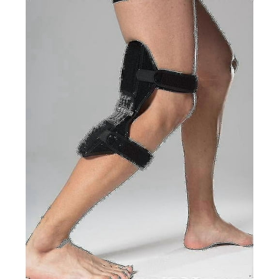 WOLF PEOPLE Knee Exoskeleton Assisted Walker Booster Elderly Protector Knee Pads Sports Mountaineering Fitness Cycling Climbing Stairs, One Piece, Black