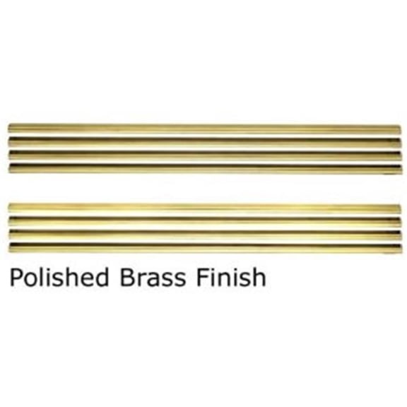 WOLF STEEL LTD - CORE 16412 L36PB Polished Brass Contour Louver Kit