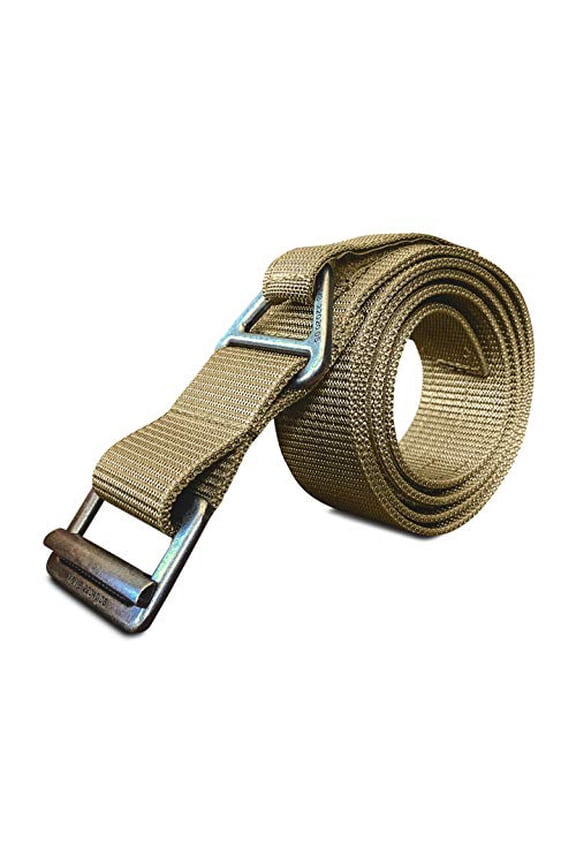 Everyday Nylon Belt 1.75 Inch Durable Adjustable Belt, Tan, Small
