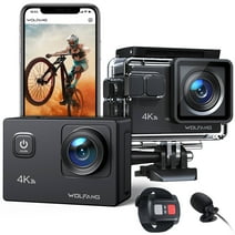 WOLFANG Action Camera 4K 20MP Action Cam 4K Waterproof 40M Underwater Camera EIS Stabilization WiFi Video Camera 170°