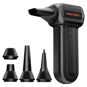 WOLFBOX Compressed Air Duster MF60 -110000RPM Super Power Electric Air Duster, 3-Speed Adjustable Cordless Air Blower with Fast Charging for PC Keyboard Cleaning, Car, Home