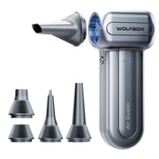 WOLFBOX DF60 Compressed Air Duster, Rechargeable Cordless Electric Air Blower with 3-Speed Adjustment, Fast Charging, for PC Keyboard, Car, Home Cleaning