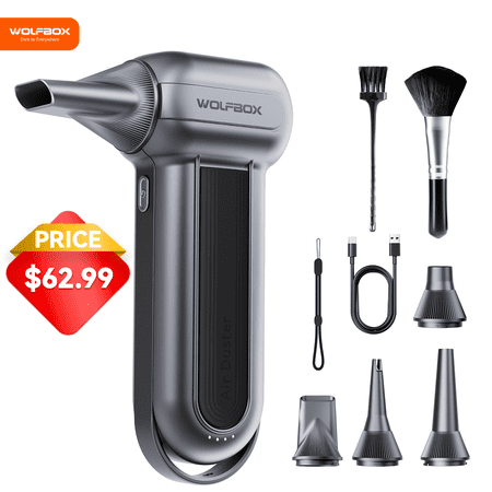 WOLFBOX ELECTRIC AIR DUSTER,150000 RPM SUPER POWER CORDLESS...