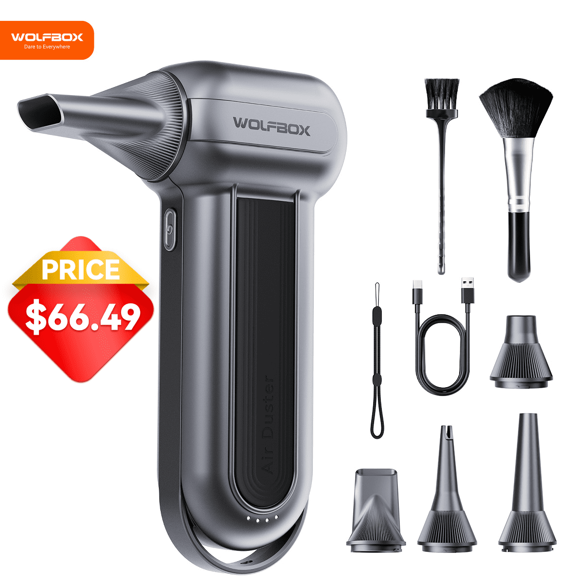 Electric Air Duster - 300000RPM Cordless Blower With 10500mAh Battery