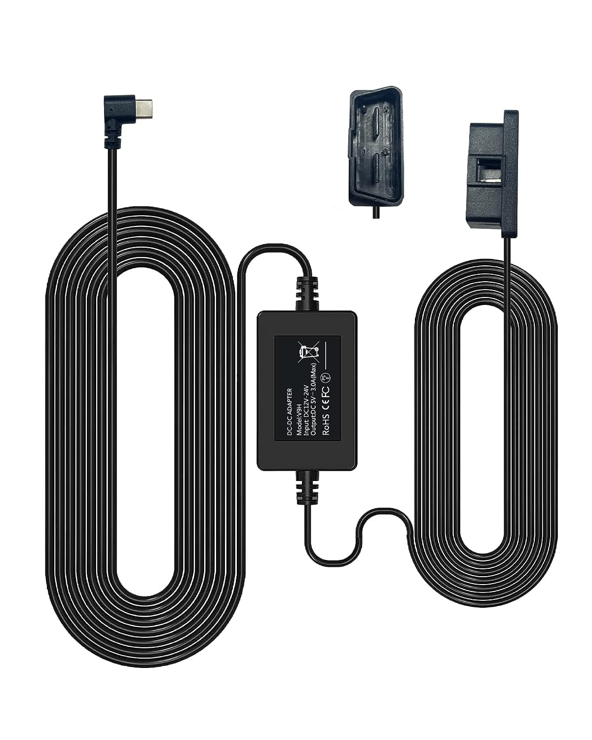 WOLFBOX USB C Hardwire Kit OBD,Hard Wire Car Charger Cable Kit 12V 24V