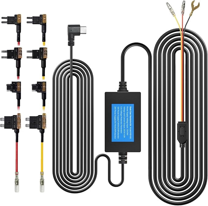 WOLFBOX Kit Di Cablaggio Type-C Per Dashcam Mirror | 3.5m Con Protezione Da Scarica Batteria - 2